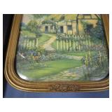 Garden Print Vintage Frame, Chair Print