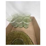 Green Glassware and Depression Glass