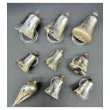 Assorted ANTIQUE Silver MERCURY GLASS Ornaments