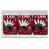 MIB LED Christmas Lights, 3 Varieties - QTY 5