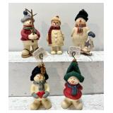 Adorable SNOWMAN Figurines including Photo Holders