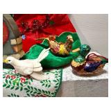 Assorted Holiday Ornaments and Decor including CROCHET Angels and More!