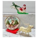 Vintage Christmas Delights including REINDEER and SLEIGH