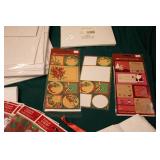 Assorted Christmas Wrapping Supplies and Decor Collection