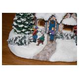 Christmas Village Snowy Cottage with Characters