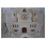 Vintage Christmas Castle Decoration with Lights and Accessories