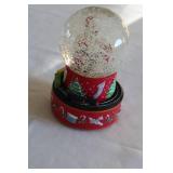 Lot of 2 Holiday Snow Globes - Santa and Horse-Drawn Carriage Designs