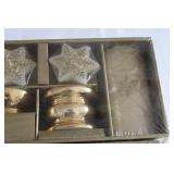 Set of 7 Gold Gift Set with Snowflake Decorations