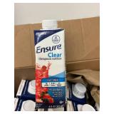 Lot Of 20 Bottles NEW Ensure 8 oz. Clear Fat Free Therapeutic Nutrition - Mixed Berry Expiration 4/25