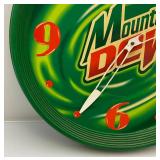 18" Mountain Dew Clock (Needs New Clock Piece)