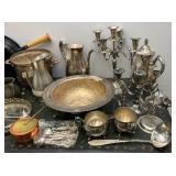 Trunk Full Of Misc. Silver Plated Items & More