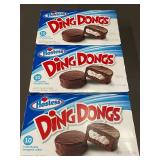 Hostess Ding Dongs - 3 Packs of 10 Individually Wrapped Cakes