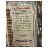 AZ 4 - Set of 6 Packaged La Panzanella Roasted Garlic Artisanal Crackers