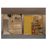 Lot of Scrapbooking Supplies Including Stickers, Papers, and Kits