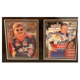 Framed Behind Glass Signed Pinnacle Portraits Jarrett, Martin, Earnhardt & Gordon 17" x 46"