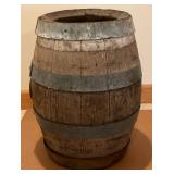 Vintage Small  Marathon City Brg. Marathon Wis. Wooden Barrel 20" Tall