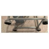 Vintage Industrial Three Tier Rolling Step Stool