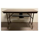 Small Folding Table With Pull Out Keyboard Holder (Doesn