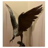 30 3/4" Tall Bronze Eagle By Jules Moigniez