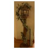 Bird House Decor Piece 56" Tall & Decorative Shelf 23 1/2"