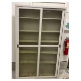 1 Panel With Crack Laboratory Cabinet  48"L x 78"H x 12" W (BRING HELP TO LOAD)