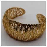 Sterling .925 Gold Vermeil Cuff Bracelet