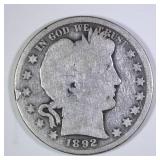 1892 Barber Half Dollar