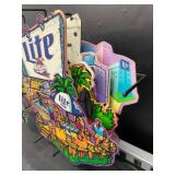 Miller Lite 3-D neon, beach bar / beach shack