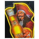 Captain Morgan Gold, neon border with backlit screen printed panel