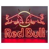 Red Bull with double stroke neon letters