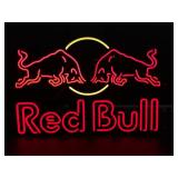 Red Bull with double stroke neon letters