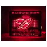 Budweiser, Bud True Music neon back lit panel