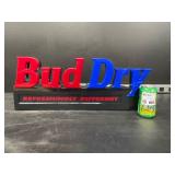 Bud Dry internally lit plastic letters, neon, NOS, NIB