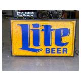 Lite Beer - exterior bar sign, single sided