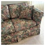 Floral Hide-a-Bed Loveseat Sofa