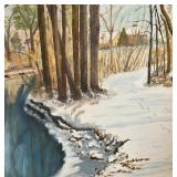 "First Snow of Season" Original Painting by Evelyn Zahner