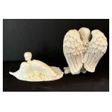 Two Resin Angel Figurines