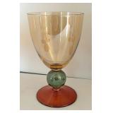 Iridescent Krosno Tri-Colored Polish Stemware