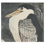 Bird Motif Block Print by Robert Coffin