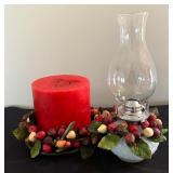 Charming Candle and Oil Lamp