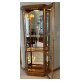 Display Cabinet with Mirrored Back and Glass Shelves / Curio Cabinet