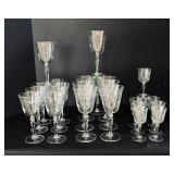 Swirled Stemware Service for Eight