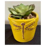 Three Decorative Faux Succulent Plants