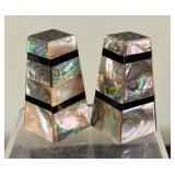 Beautiful Mother of Pearl Salt and Pepper Shakers