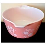 Three Rare Vintage Pink Gooseberry Pyrex Casserole Dishes