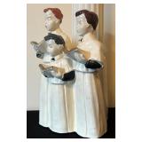 Vintage Three Church Choir Figurine Candle Holder with New Candle