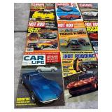 Vintage 1960s 1970s Hot Rod, CARS, Car Life, and Popular Hot Rodding Magazines in Used Condition