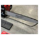 Used Milwaukee 2727-20 M18 Fuel 16-inch Chainsaw with 2 New 16" Chains and 1 New 10" Chain - No Battery