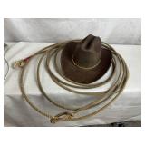 Cowboy Hat, Lasso and Hat Hanger