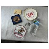 Winchester Dish , Medallion, Keychain, and Patch